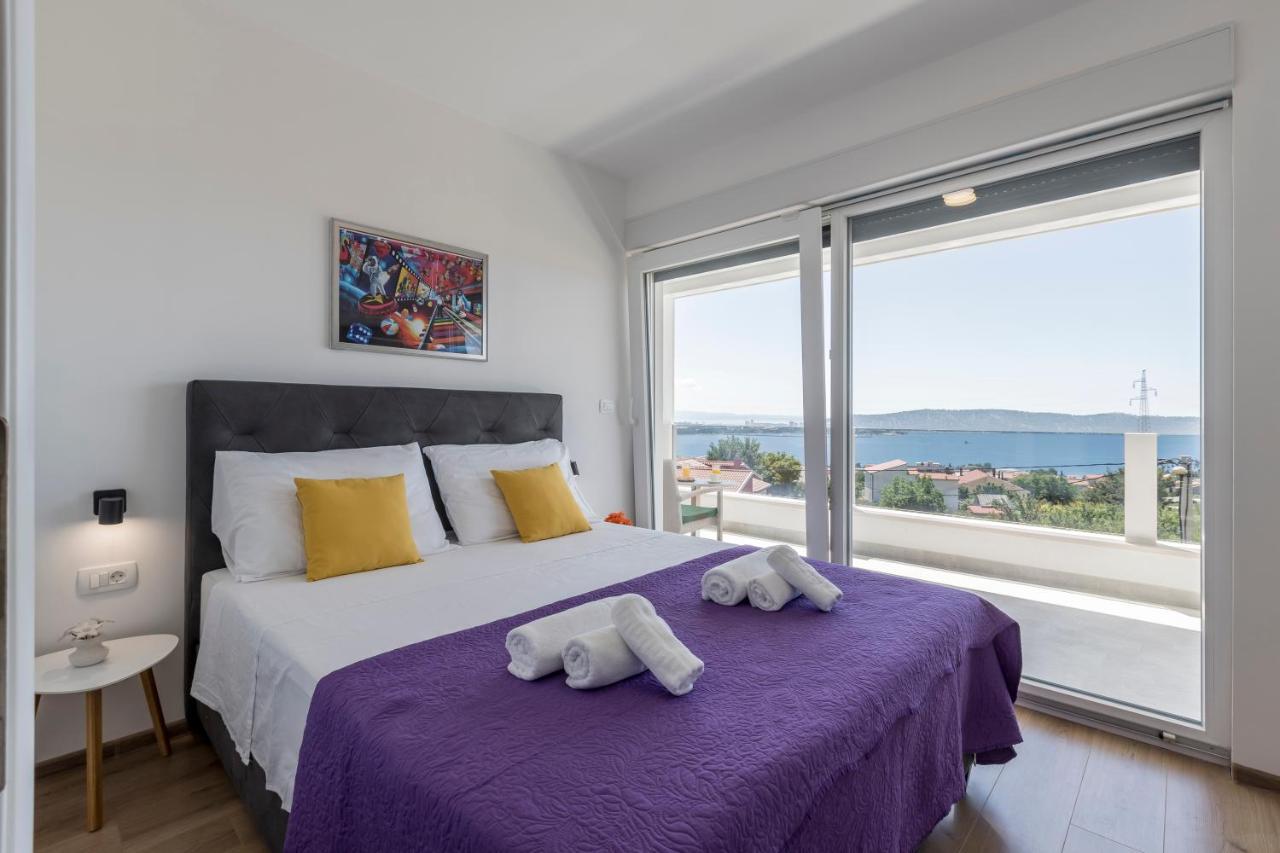 Luxury Villa La Nonna Ana - Heated Pool, Sea View, Near Split Kaštela エクステリア 写真